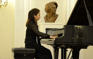 Miho Nishimura during the concert in the Chopin House in Duszniki Zdroj 21.08.2016. Ph. Tomasz Orlow.